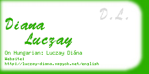 diana luczay business card